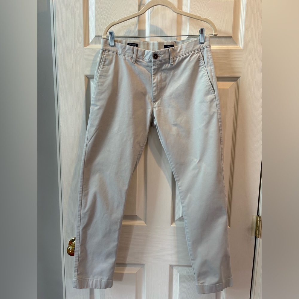 J. Crew Flex Slim Light Khaki Chinos for Men